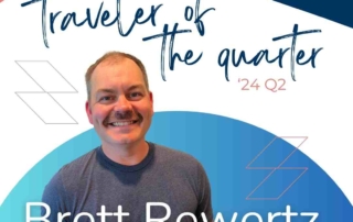 Brett Rewertz, Traveler of the Quarter